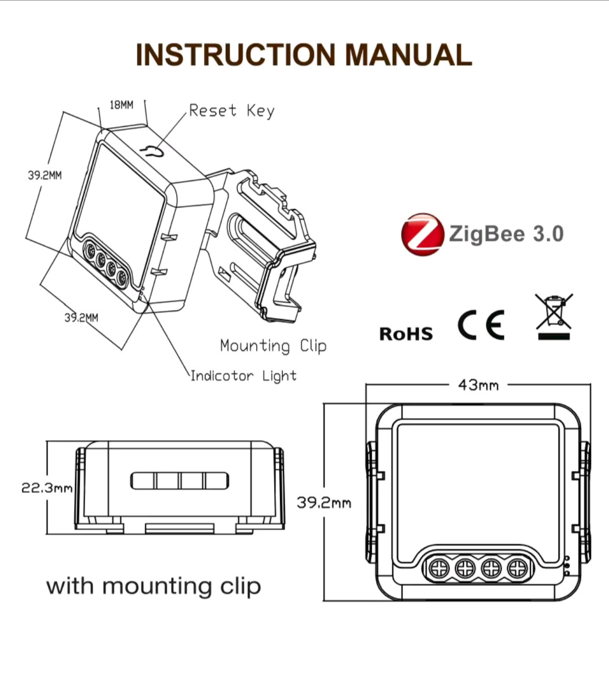 Módulo Interruptor Inteligente GIRIER ZigBee 3.0 (Sin Neutro) — foto 3 de 4