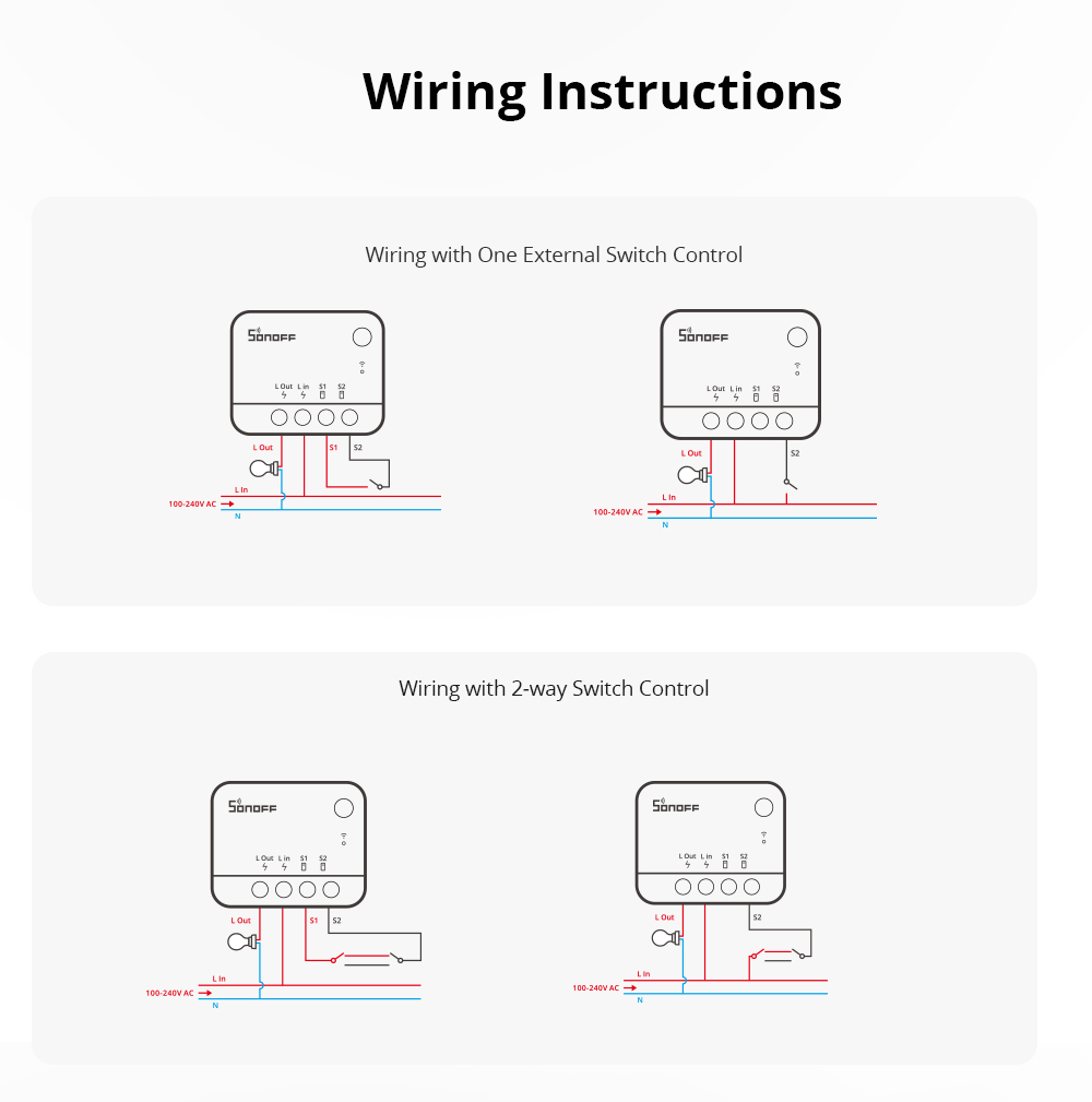 Módulo Interruptor Inteligente Zigbee Sin Neutro Mini - Sonoff ZBMINIL2 — foto 4 de 4